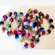 50 Beautiful Cusco Fabric Blanket Stretch Bracelets, Multicolor Design