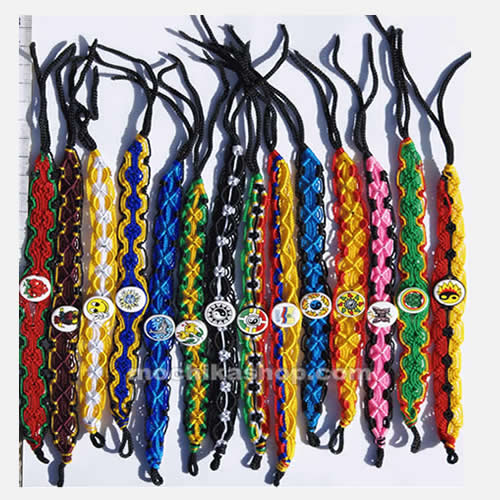 Lot 50 Wholesale Friendship Hand Woven Bracelets, Asssorted Colors
