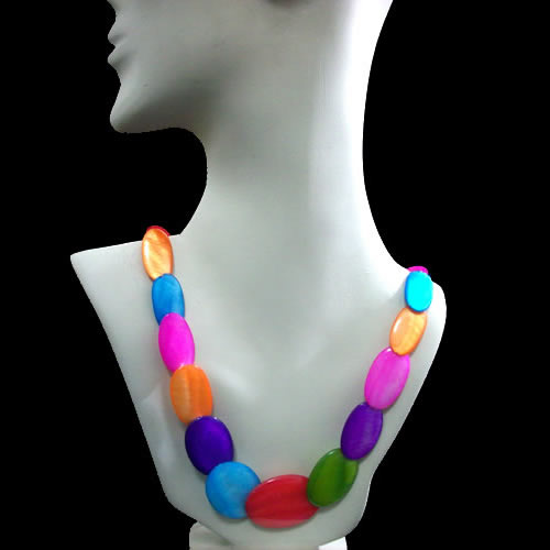 Wholesale 12 Mother of Pearl Necklaces Handmade Multi Color