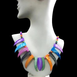 24 Wholesale  Mother of Pearl Necklaces Handmade Multi Color