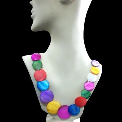 100 Wholesale  Mother of Pearl Necklaces Handmade Multi Color