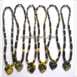 06 Pretty Necklaces Handmade Serpentine Stone,Chacana Design