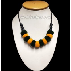06 Pom Pom Necklaces Handmade Alpaca Wool, Choker Design