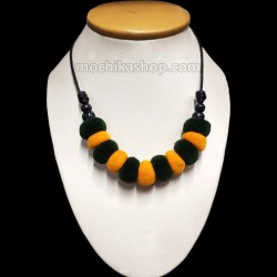 06 Pom Pom Necklaces Handmade Alpaca Wool, Choker Design