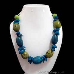 06 Beautiful Necklaces Handmade Aguaje Seed Beads &Tagua Nut