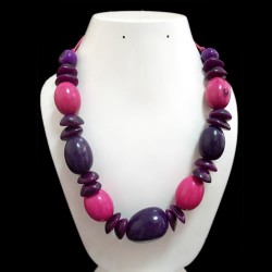 12 Wholesale Necklaces Handmade Aguaje Seed Beads & Tagua Beads
