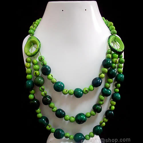 12 Wholesale Necklaces handmade Bombona Beads & Acai Seeds