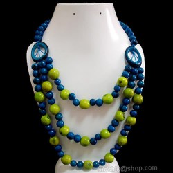 06 Necklaces handmade Bombona Beads & Acai Seeds Inca Design