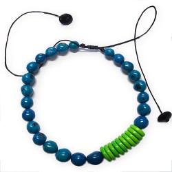 24 Inca Necklaces Handmade Bombona Seed Beads & Tagua Button