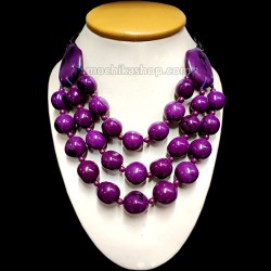06  Pretty Bombona Seeds Necklaces handmade with Tagua, Assorted Color