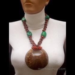 08 Pretty Necklaces Handmade Coconut Seeds and Tagua Seed Beads
