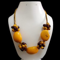 12 Wholesale Necklaces Handmade Tagua Seed Beads & Acai Seeds