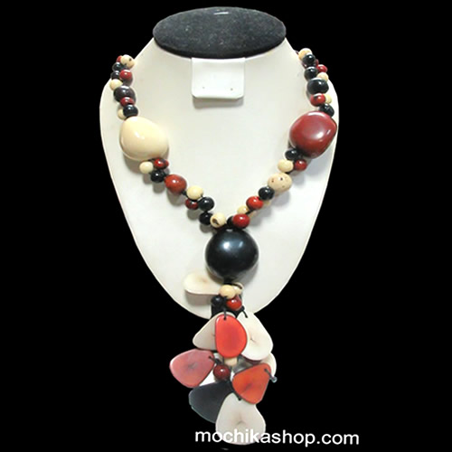 24 Amazing Classic Necklaces Handmade Tagua Beads & Acai Seeds - Tribal Design