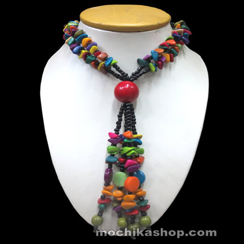 Beautiful Necklaces Handmade Tagua Cascajo Gravel - Inca Design