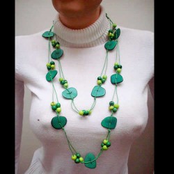 24 Amazing Large Necklaces Handmade Tagua Heart Beads & Acai Seeds