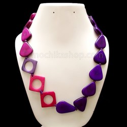 24 Nice Necklaces handmade of Tagua  Heart Seeds & Square Donuts 