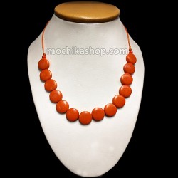 06 Tagua Small Button Necklaces, Choker Design