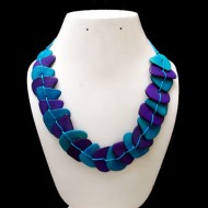 06 Necklaces Handmade Tagua Nut Chips Slices, Choker Design
