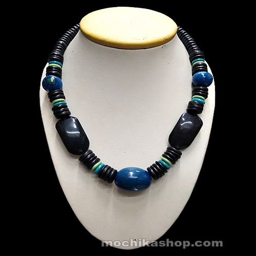 24 Beautiful Tagua Necklaces with Brasilean Coconut and Aguaje Seeds -Tribal Design