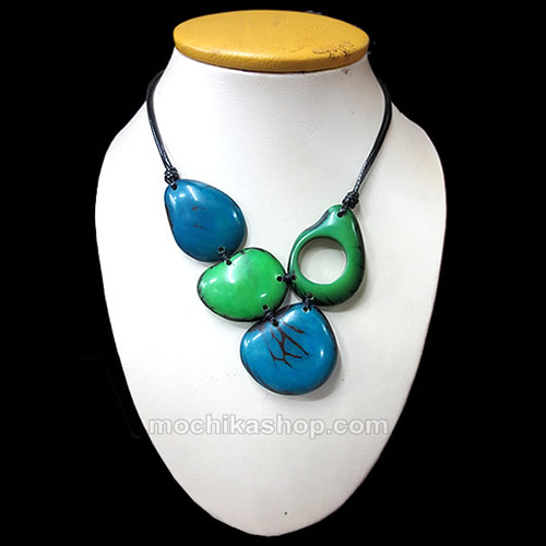 12 Beautiful Tagua Necklaces Mixed Donuts - Indian Design