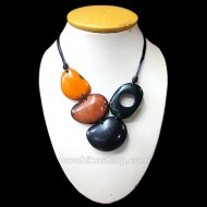 24 Pretty Tagua Necklaces Mixed Donuts - Boho Design