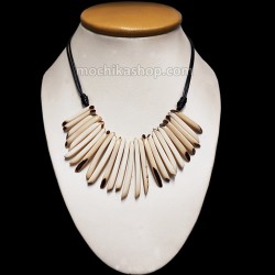 12 Tagua Small Stick Necklaces, Native Design