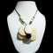 Lot 50 Nice Necklaces Tagua Flat Seed Beads, Flower Button Style