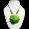 06 Nice Necklaces Handmade Tagua Flat Seeds, Rosette Design