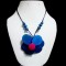 24 Pretty Necklaces Tagua Flat Seed Beads, Flower Button Design