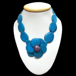 Pretty Necklaces Handmade Tagua Flat Seed Beads Rossete Design