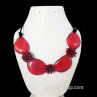24 Gorgeous Necklaces Handcrafted Tagua Flat Seeds &  Melon Seeds
