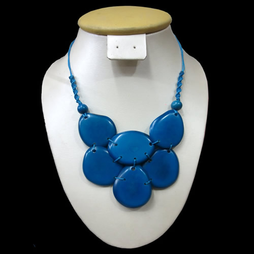 12 Amazing Tagua Flat Seed Necklaces - Tribal Design