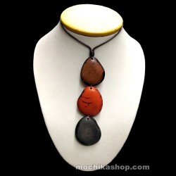 24 Wholesale Pretty Tagua Flat Necklaces - Boho Design
