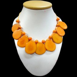 12 Peruvian Wholesale Tagua Necklaces Assorted Colors