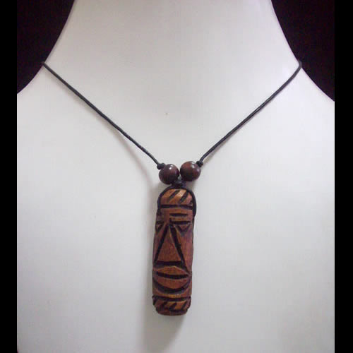 Wholesale 24 Pendants Necklaces handmade Ceramic Totem Desings