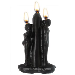Black Separation Candle to Break Up Love Spell - Pack x 12 Units