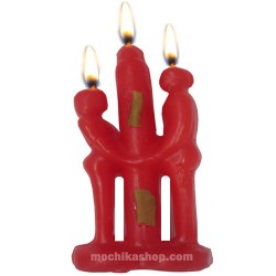 Red Couple Candle Love Ritual , Love Spell - Pack x 12 Units