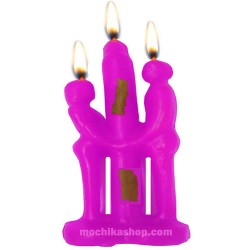 Couple Candle Pink Color to Ignite Passion of Love , Pack x 12 Units