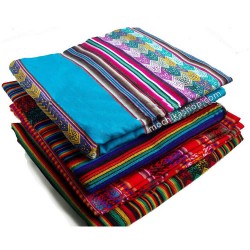 Wholesale Peruvian Aguayo Fabric Blanket Inca Textile Design