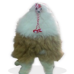 12 Wholesale Doll Llama Handmade  Soft Fur Wool Natural Color