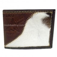 01 Beautiful Handmade Leather Wallet, HUMMINGBIRD Carved Image