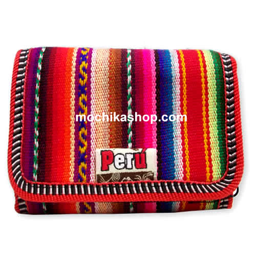 04 Nice Wallet Handmade of Aguayo Fabric , Assorted Colors