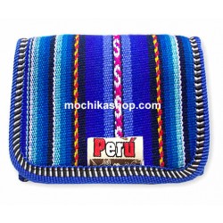 06 Pretty Aguayo Fabric Wallet for Men, Assorted Tribal Colors