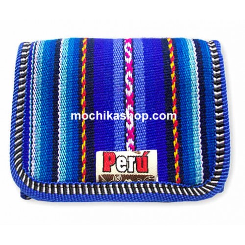 06 Pretty Aguayo Fabric Wallet for Men, Assorted Tribal Colors
