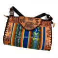 Cusco Blanket Leather Handbag