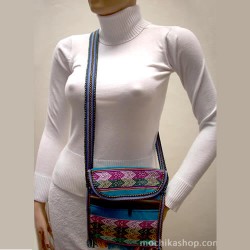 Lot 50 Gorgeous Colorful Aguayo Fabric Crossbody "Chasqui" Handbag Handmade