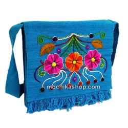 12 Precious Shoulder Bags Handmade Ayacucho Embroidered Wool Blanket