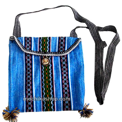 Lot 24  Beautiful Cusco Fabric Crossbody "Chasqui" Handbag Handmade, Multicolor Design 