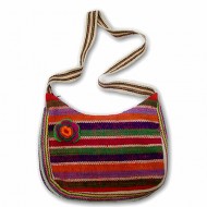 12 Pretty Peru Shoulder bag Handwoven Sheep Wool Woven Stripe