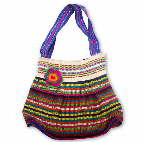 04  Nice Sheep Wool  handmade Boho Handbag , Assorted Boho Colors